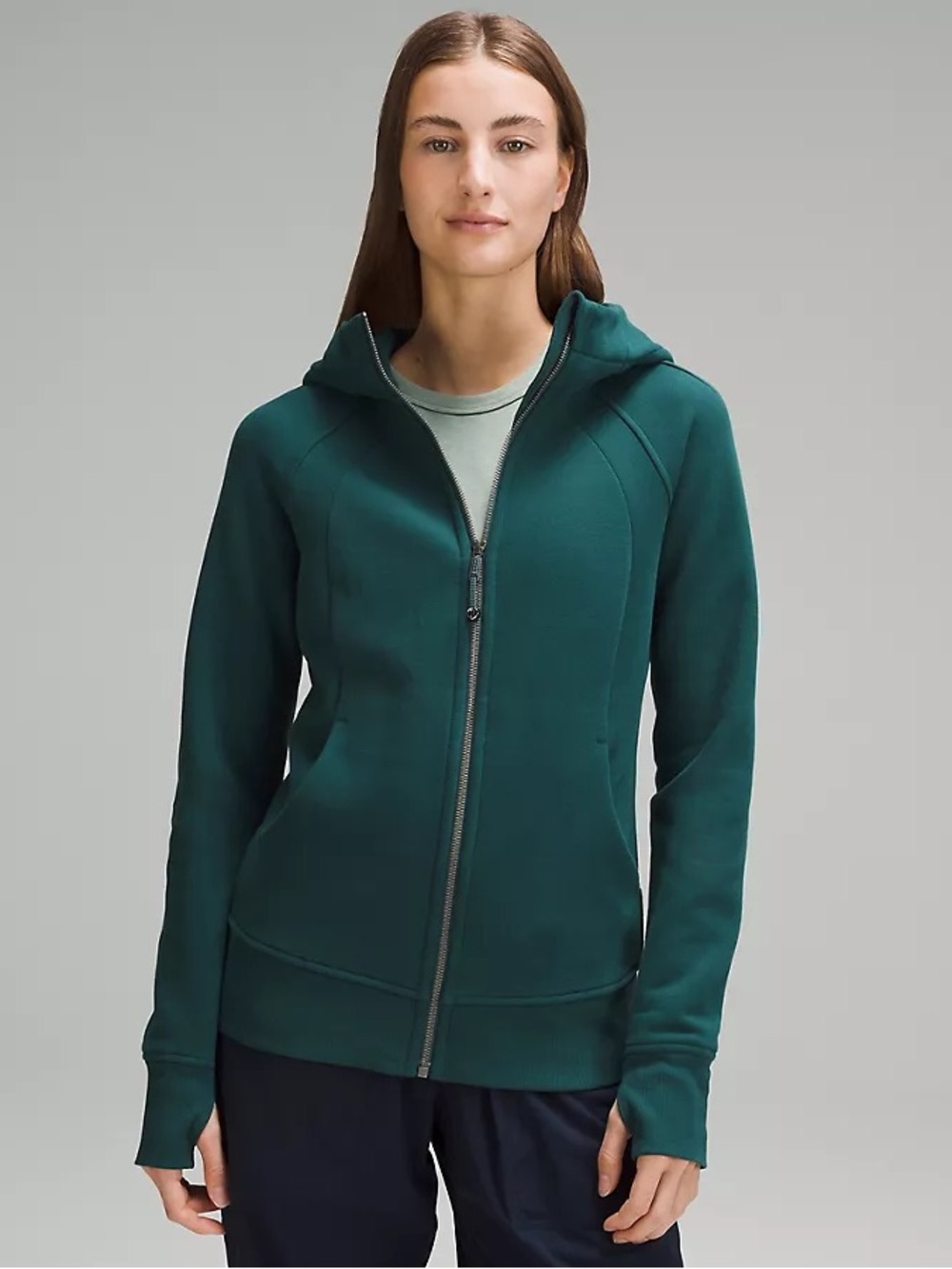 Lululemon Scuba Full-Zip Hoodie - Storm Teal, Size 8
